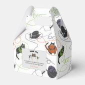 Boo-tifully Tangled Black Cats and Yarn Halloween Bedankdoosjes (Voorkant Zijde)