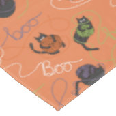 Boo-tifully Tangled Black Cats and Yarn Halloween Tafelkleed (Gekanteld)