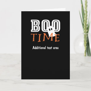 BOO TIME Halloween Ghost Party Carte Pliante