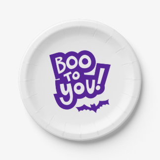 Boo to You Halloween Party Borden Papieren Bordje