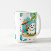 Boo Tropical - Aloha Kawaii Ghost Mug (Devant droit)