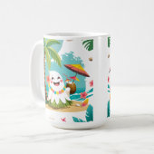 Boo Tropical - Aloha Kawaii Ghost Mug (Devant gauche)