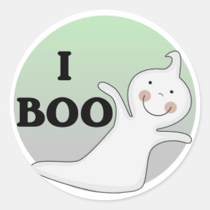 Boo Tshirts en cadeautjes Ronde Sticker