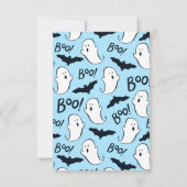 Boo. Tweede uitnodiging van de partij Halloween (Achterkant)