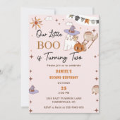 Boo Tweede Verjaardag Onze Kleine Boo wordt Twee Kaart (Voorkant)