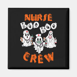 Boo verpleegster scrub grappige geest halloween ko magneet