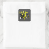 Boo Vierkante Sticker (Tas)