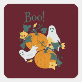 Boo. Vierkante Sticker