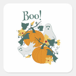 Boo. Vierkante Sticker