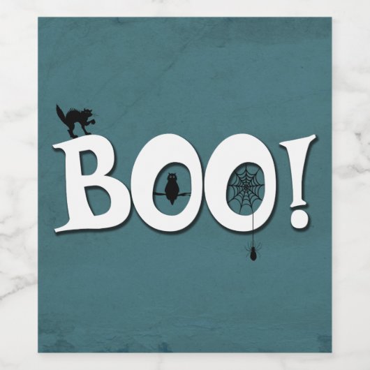 Boo. Wijn Etiket (Enkel label)