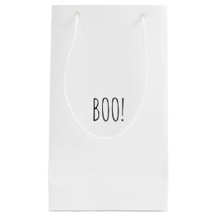 Boo wit zwart spooky minimalist Halloween Klein Cadeauzakje