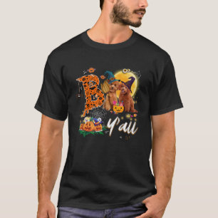 Boo Y alle schattige poedel hond houdt van maan Pe T-shirt