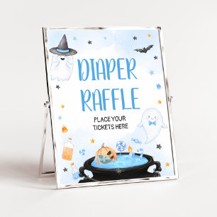 Boo-y Halloween Baby shower Luier Raffle Poster