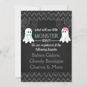 Boo-y of Ghoul Halloween Genderonthulling Uitnodig Kaart
