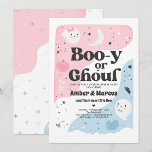 Boo-y of Ghoul Halloween Ghost Gender Reopenbaarma Kaart