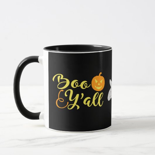Boo Y'all Halloween Ghost Mok (Links)