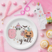 Boo Y'All Halloween Papieren Bordje (Feest)