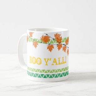 BOO Y'ALL Herfst Fest Gezinsvriendelijk Halloween Koffiemok
