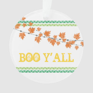 BOO Y'ALL Herfst Fest Year Colorful Fun Halloween Ornament