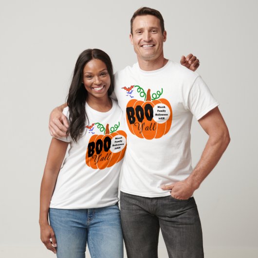 Boo Yall T-shirt, Aangepaste familienaam Jaar Hall T-shirt (Unisex)