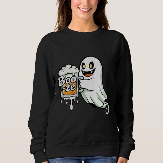 Boo-z – Grappig Halloween-spookontwerp Trui (Voorkant)