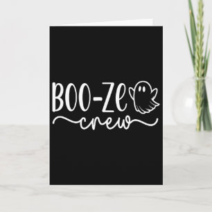Boo-ze Crew Halloween spookvakantie cruise tee Kaart