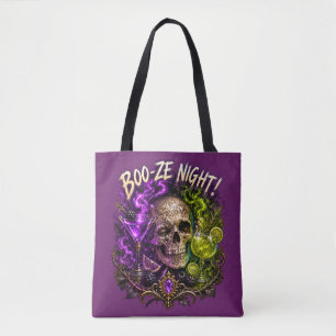 Boo Ze Night Gotische Schedel Cocktail Tas