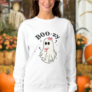 Boo-zy Cosmopolitan Cocktail Funny Ghost Halloween Trui