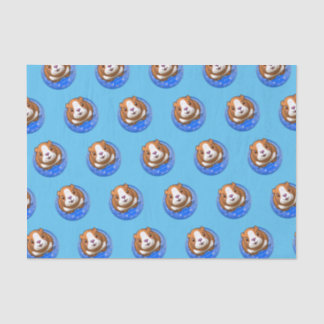 Booboe Piggy Blue Tissue Paper Tissuepapier