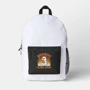 Booboo Clerk Crew Halloween Ghost Ontwerp_1 Bedrukte Rugzak