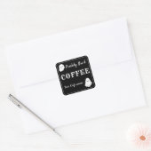 Boo'd noir Fraîchement Boo'd affaires Café Sticker (Enveloppe)