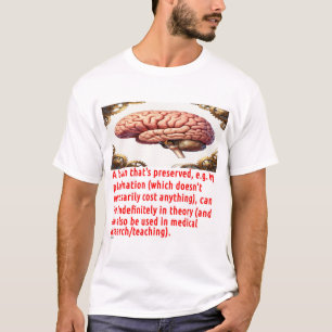 Boodschap over het behoud van de hersenen (met mec t-shirt