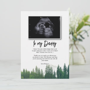 Boodschap van Bump aan Daddy Fathers Day Sonogram Kaart