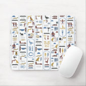 Boodschap van de Egyptische Hieroglyphs Farao Muismat (Met muis)