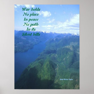 Boodschap van het poster van de vrede