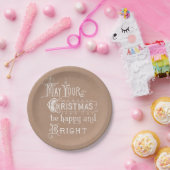 boodschap White voor Kraft-kerst Papieren Bordje (Feest)