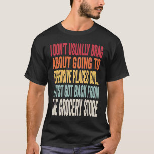 Boodschappen grap Inflatie Meme T-shirt