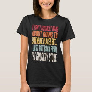 Boodschappen Joke Inflatie Meme T-shirt