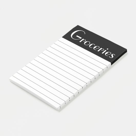 Boodschappen Post It Notes (Schuin)