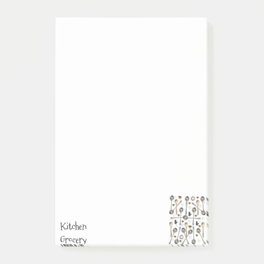 Boodschappenlijst Keuken Notities Post-it® Notes (Voorkant)