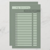 boodschappenlijstgebruik (Voorkant / Achterkant)