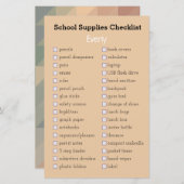 boodschappenlijstje voor perziken (Voorkant / Achterkant)