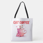 Boodschappentas Cat Caffee Draagtas (Voorkant)