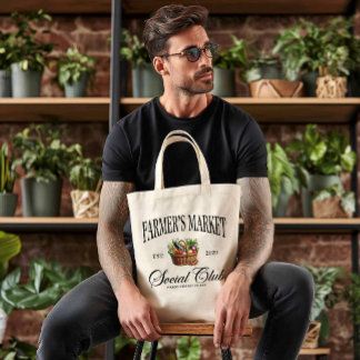 Boodschappentas met verse producten van de boerenm tote bag