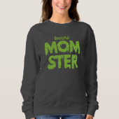 Booful Momster mama Funny Halloween Puns Trui (Voorkant)