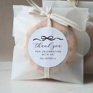 Boog 1e verjaardag ronde sticker