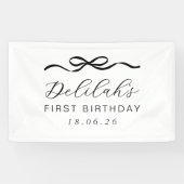 Boog 1e verjaardag spandoek (Horizontaal)