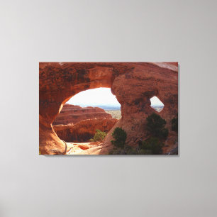 Boog Ar I in Arches National Park Canvas Afdruk