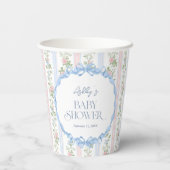 Boog Bloemen Rozen  Baby shower Baby shower Papieren Bekers (Achterkant)