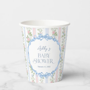 Boog Bloemen Rozen  Baby shower Baby shower Papieren Bekers